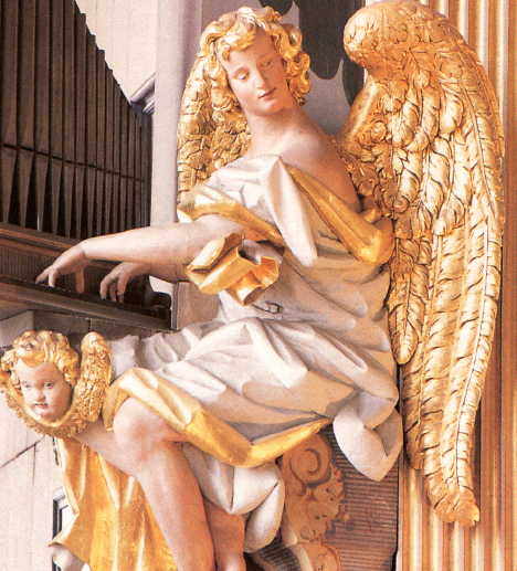 Baroque Angel, organ case 1714